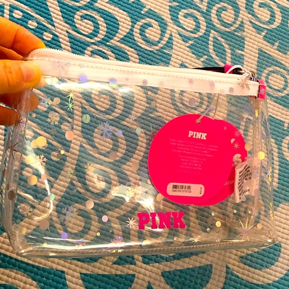 PINK Victoria's Secret Clear plastic Cosmetic Bags - Picture 3 of 3